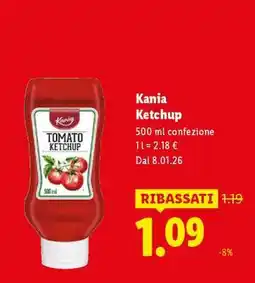 Lidl Kania Ketchup offerta
