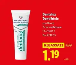 Lidl Dentalux Dentifricio offerta