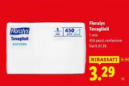 Lidl Florays Tovaglioli offerta