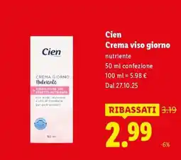 Lidl Cien Crema viso giorno offerta