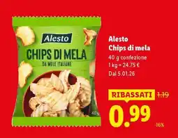 Lidl Alesto Chips di mela offerta