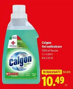 Lidl Calgon Gel anticalcare offerta
