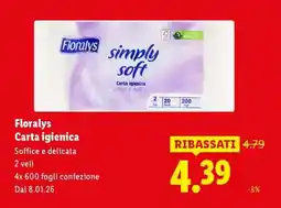Lidl Florays Carta igienica offerta