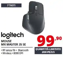 Comet logitech MOUSE MX MASTER 3S SE offerta