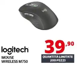 Comet logitech MOUSE WIRELESS M750 offerta