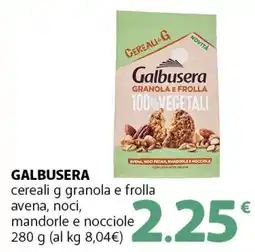Supermercati Dok GALBUSERA cereali g granola e frolla avena, noci, mandorle e nocciole offerta