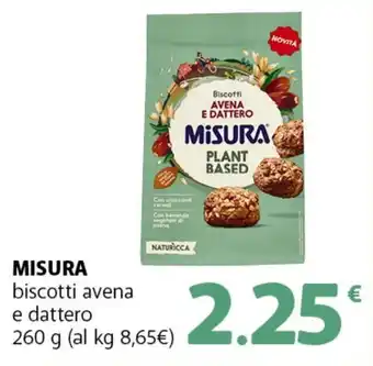 MISURA biscotti avena e dattero
