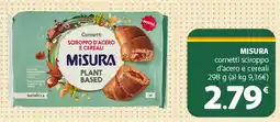 Supermercati Dok MISURA cornetti sciroppo d'acero e cereali offerta