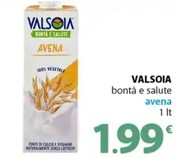Supermercati Dok VALSOIA bontà e salute avena offerta