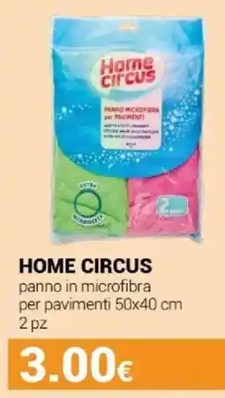 Tigotà HOME CIRCUS panno in microfibra per pavimenti 50x40 cm offerta