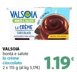 Supermercati Dok VALSOIA bontà e salute la crème cioccolato offerta