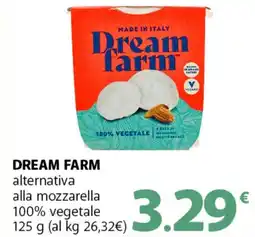 Supermercati Dok DREAM FARM alternativa alla mozzarella 100% vegetale offerta