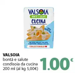 Supermercati Dok VALSOIA bontà e salute condisoia da cucina offerta