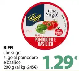 Supermercati Dok BIFFI che sugo! sugo al pomodoro e basilico offerta