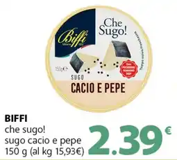 Supermercati Dok BIFFI che sugo! sugo cacio e pepe offerta