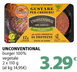 Supermercati Dok UNCONVENTIONAL burger 100% vegetale offerta