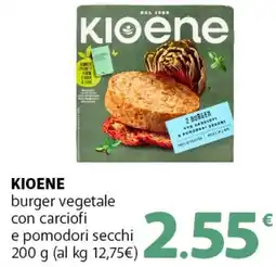Supermercati Dok KIOENE burger vegetale con carciofi e pomodori secchi offerta