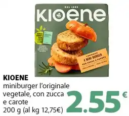 Supermercati Dok KIOENE miniburger l'originale vegetale, con zucca e carote offerta