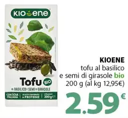 Supermercati Dok KIOENE tofu al basilico e semi di girasole bio offerta