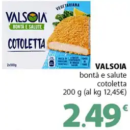 Supermercati Dok VALSOIA bontà e salute cotoletta offerta
