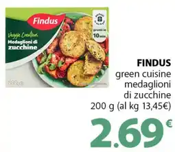 Supermercati Dok FINDUS green cuisine medaglioni di zucchine offerta