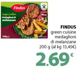Supermercati Dok FINDUS green cuisine medaglioni di melanzane offerta