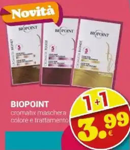 Tigotà BIOPOINT cromatix maschera colore e trattamento offerta