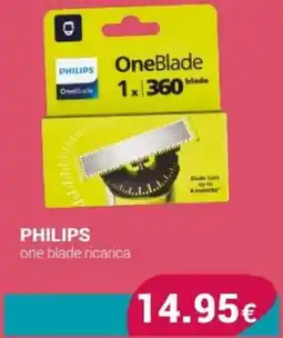 Tigotà PHILIPS one blade ricarica offerta