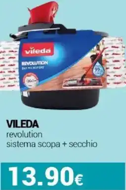 Tigotà VILEDA revolution sistema scopa + secchio offerta