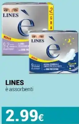 Tigotà LINES è assorbenti offerta