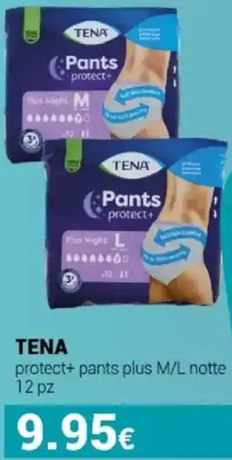 Tigotà TENA protect+ pants plus M/L notte offerta