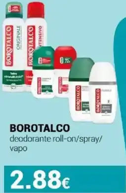 Tigotà BOROTALCO deodorante roll-on/spray/ vapo offerta
