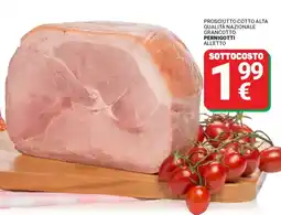 Supermercati Gulliver Prosciutto cotto alta qualità nazionale grancotto PERNIGOTTI offerta