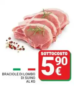 Supermercati Gulliver Braciole di lombo di suino offerta