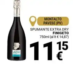 Supermercati Gulliver Spumante extra dry finigeto offerta