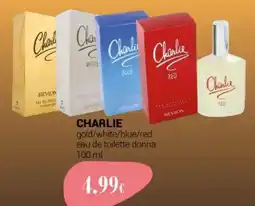 Tigotà CHARLIE gold/white/blue/red eau de toilette donna offerta
