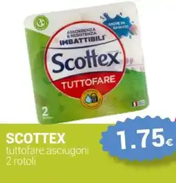 Tigotà SCOTTEX tuttofare asciugoni 2 rotoli offerta