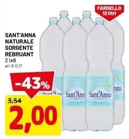 DPiù Sant'anna naturale sorgente rebruant offerta