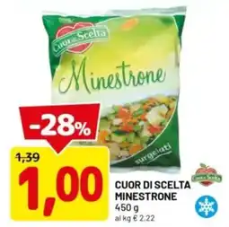 DPiù Cuor di scelta minestrone offerta
