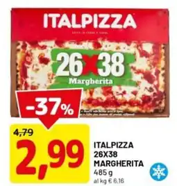 DPiù Italpizza 26x38 margherita offerta