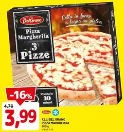 DPiù F.lli del grano pizza margherita offerta