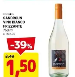 DPiù Sandroun vino bianco frizzante offerta