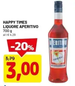 DPiù Happy times liquore aperitivo offerta