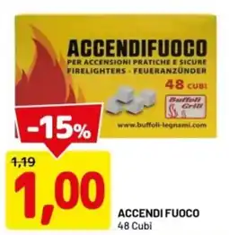 DPiù Accendi fuoco 48 cubi offerta