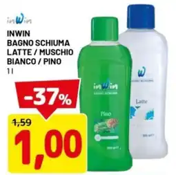 DPiù Inwin bagno schiuma latte / muschio bianco / pino offerta
