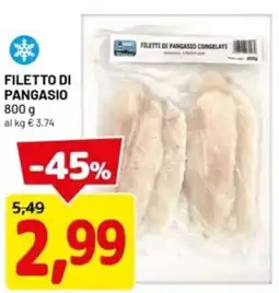 DPiù Filetto di pangasio offerta
