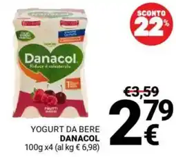 Supermercati Gulliver Yogurt da bere DANACOL offerta