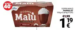 Supermercati Gulliver Coppa malù PARMALAT offerta