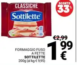 Supermercati Gulliver Formaggio fuso a fette SOTTILETTE offerta