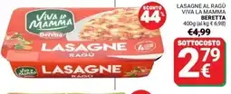 Supermercati Gulliver Lasagne al ragù viva la mamma BERETTA offerta